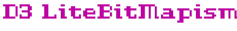 D3 LiteBitMapism Bold-Selif
